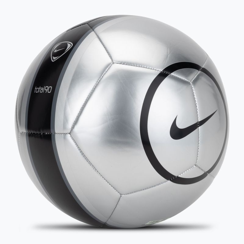Pallone da calcio Nike Academy T90 Metallic '26 metallic silver/black/black taglia 5 2