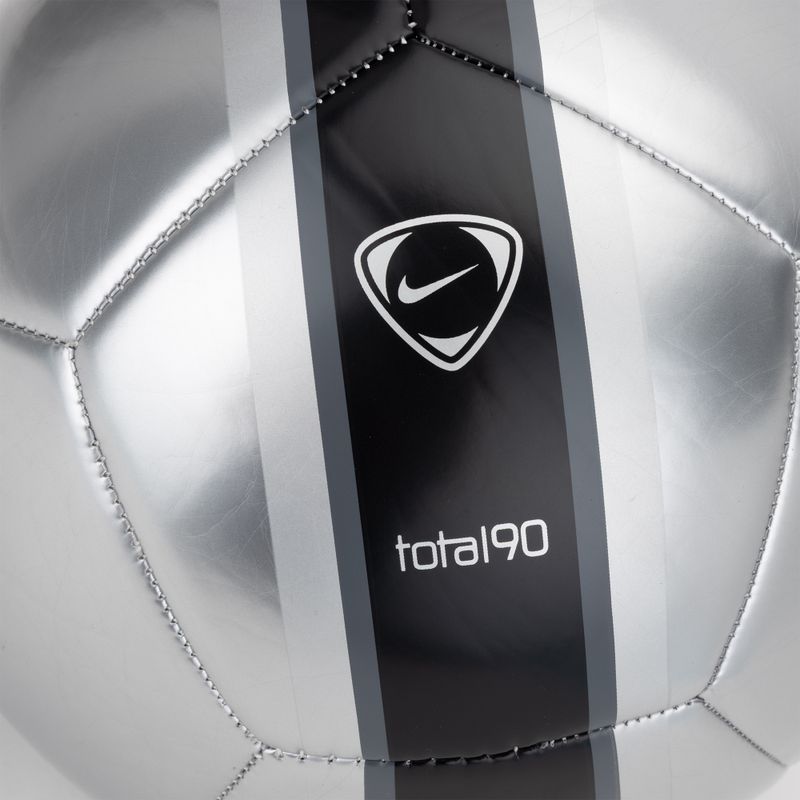 Pallone da calcio Nike Academy T90 Metallic '26 metallic silver/black/black taglia 5 3