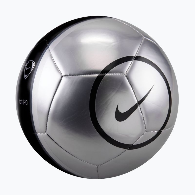 Pallone da calcio Nike Academy T90 Metallic '26 metallic silver/black/black taglia 5 2