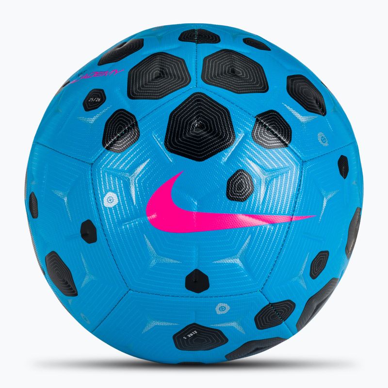 Pallone da calcio Nike Academy blue glow/black/pink blast taglia 5