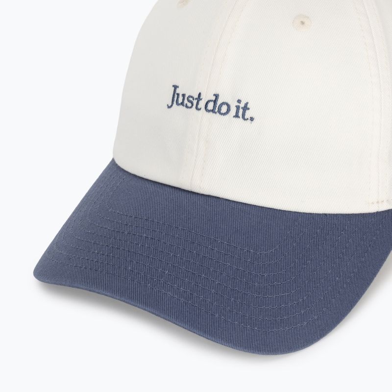 Cappellino con visiera Nike Club Unstructured JDI sail/diffused blue/diffused blue 3