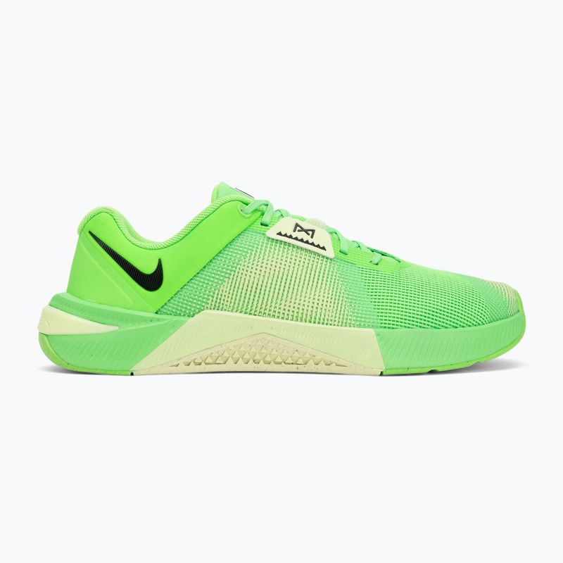 Scarpe da sollevamento pesi uomo Nike Metcon 10 green strike/light liquid lime/black 2