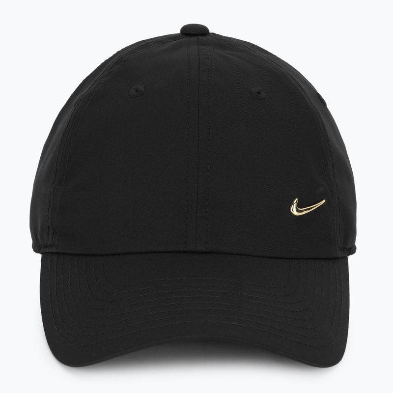 Cappellino con visiera Nike Dri-Fit Club Unstructured Metal Swoosh black/metallic gold 2