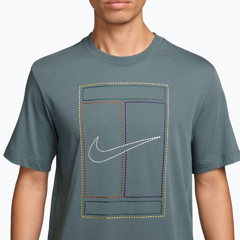 T-shirt uomo Nike Court Heritage mineral slate 3