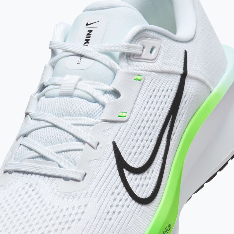 Scarpe da running uomo Nike Quest 6 white/green strike/glacier blue/black 8