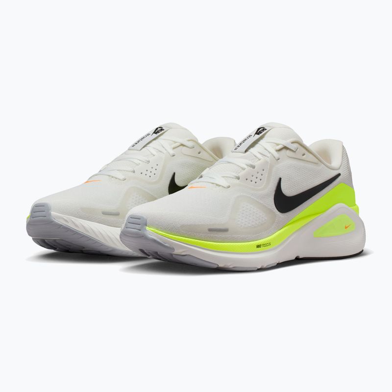 Scarpe da running uomo Nike Structure 26 summit white/volt/total orange/black 3
