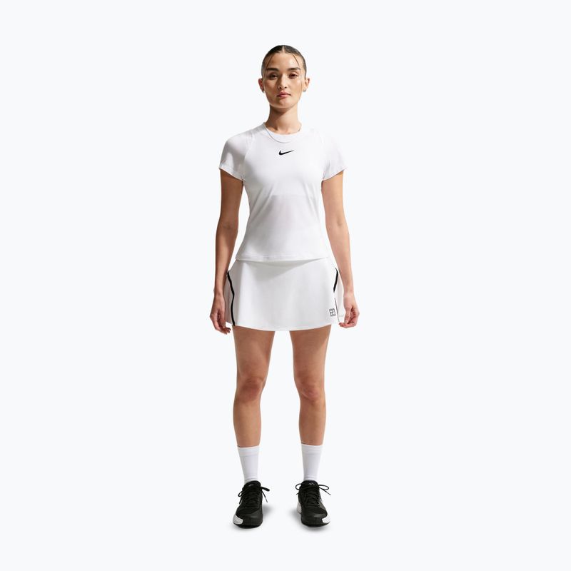 Gonna da tennis Nike Court Advantage Dri-Fit High Waisted white/black 2