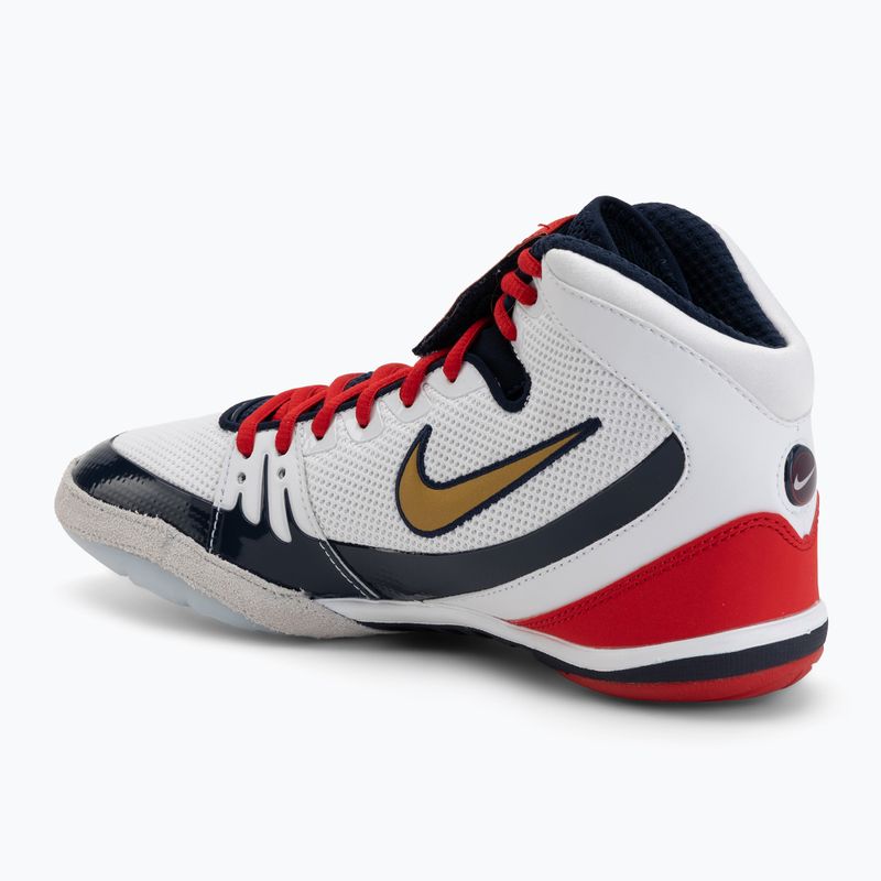 Scarpe da boxe Nike Freek SE white/metallic gold/college navy 3