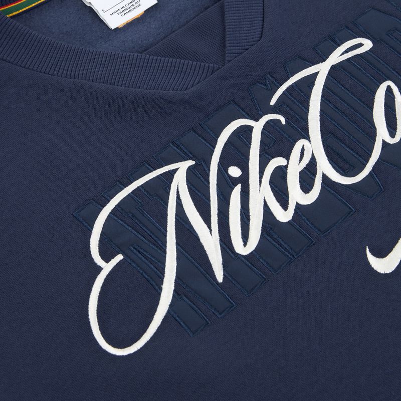 Felpa donna Nike Court Collection French Terry Crew Neck midnight navy/sail 6