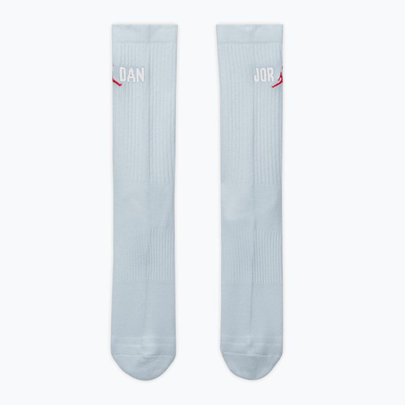 Calzini Jordan Everyday Crew 1 paio aura/white/university red 2