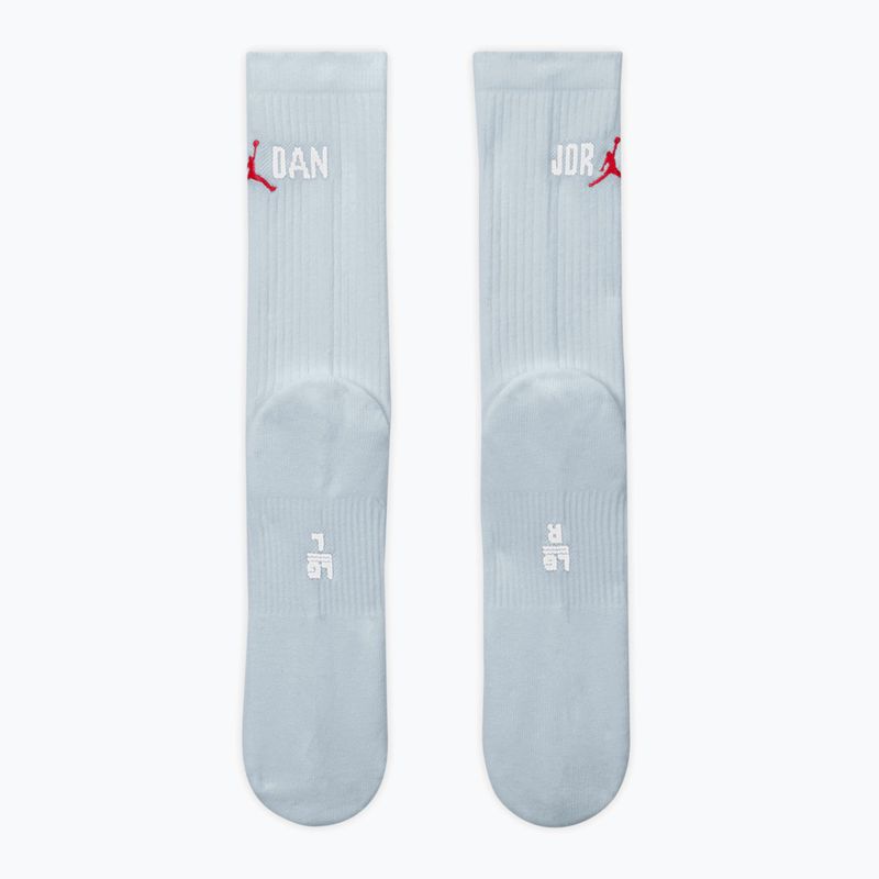 Calzini Jordan Everyday Crew 1 paio aura/white/university red 3