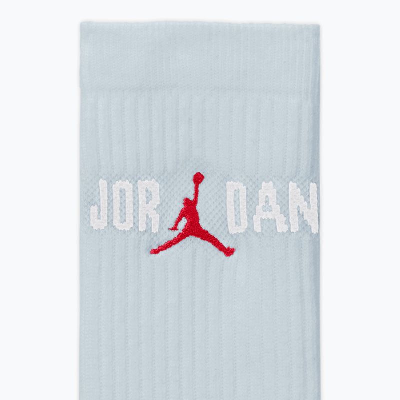 Calzini Jordan Everyday Crew 1 paio aura/white/university red 4