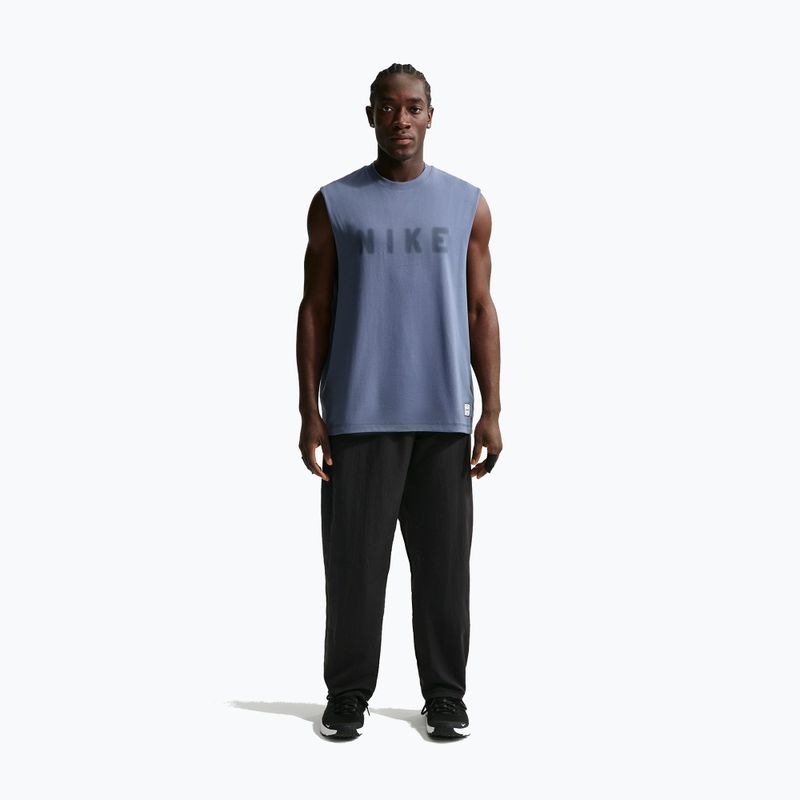 Maglietta da allenamento da uomo Nike Athletic Club Dri-Fit diffused blue/diffused blue 2