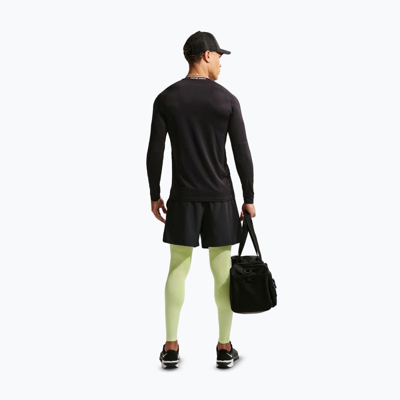 Leggings da uomo per allenamento Nike Pro Dri-Fit Tight Fitness light liquid lime/black 3