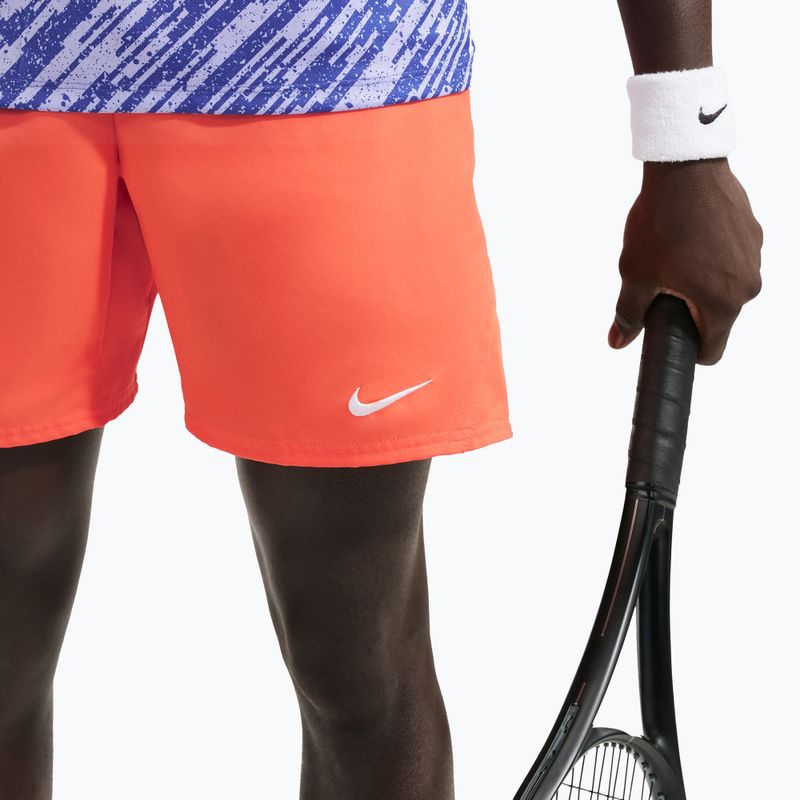 Pantaloncini da tennis uomo Nike Court Dri-Fit Victory 7" turf orange/white 6