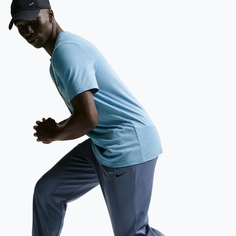 Spodnie treningowe męskie Nike Therma-FIT Open Hem diffused blue/diffused blue/black 6