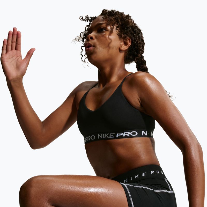 Reggiseno ragazza Nike Pro Indy nero 6