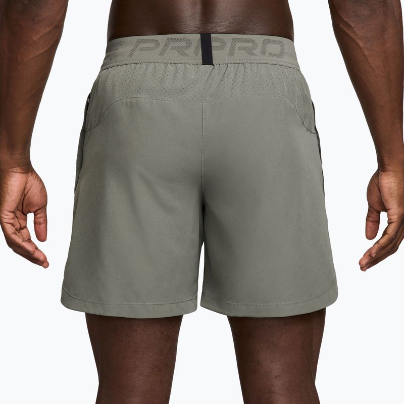 Spodenki męskie Nike Pro Training Dri-Fit 6" light army/light liquid lime 6