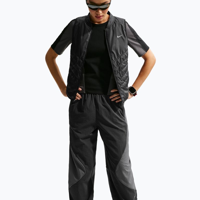 Pantaloni da running da donna Nike Swift UV Repel Mid-Rise black/iron grey 4
