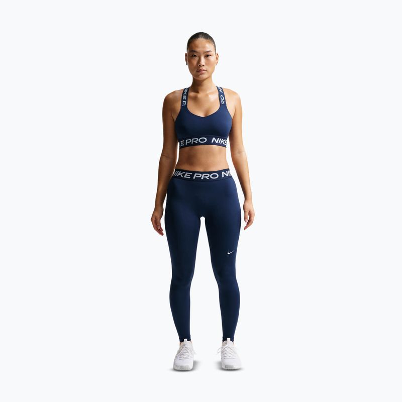Leggings da donna Nike Pro Mid-Rise Full midnight navy/white 2