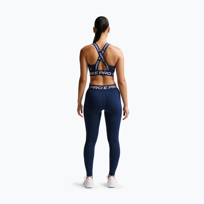 Leggings da donna Nike Pro Mid-Rise Full midnight navy/white 3