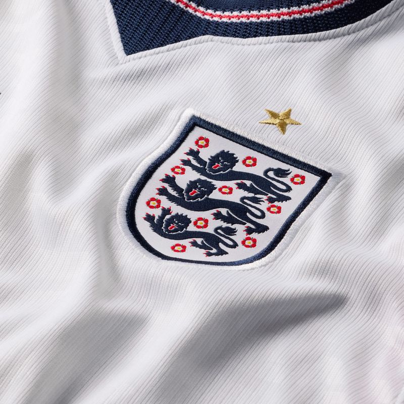 Maglietta da calcio per bambini Nike England 2026 Stadium Home white/speed red/obsidian/obsidian 3