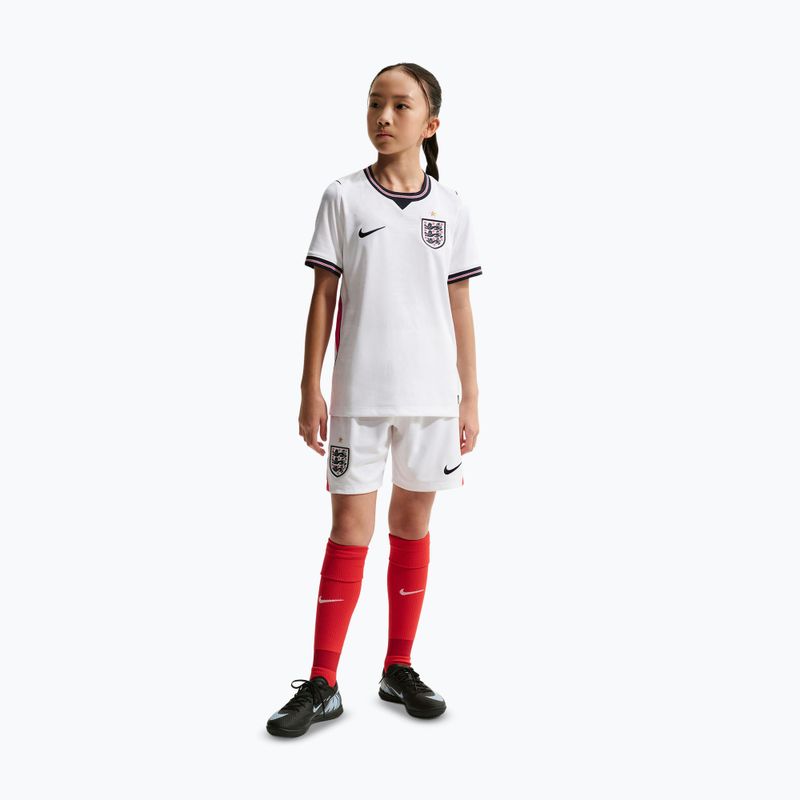 Maglietta da calcio per bambini Nike England 2026 Stadium Home white/speed red/obsidian/obsidian 5