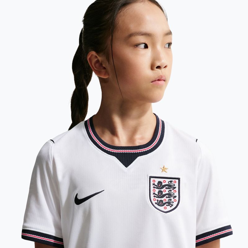 Maglietta da calcio per bambini Nike England 2026 Stadium Home white/speed red/obsidian/obsidian 7