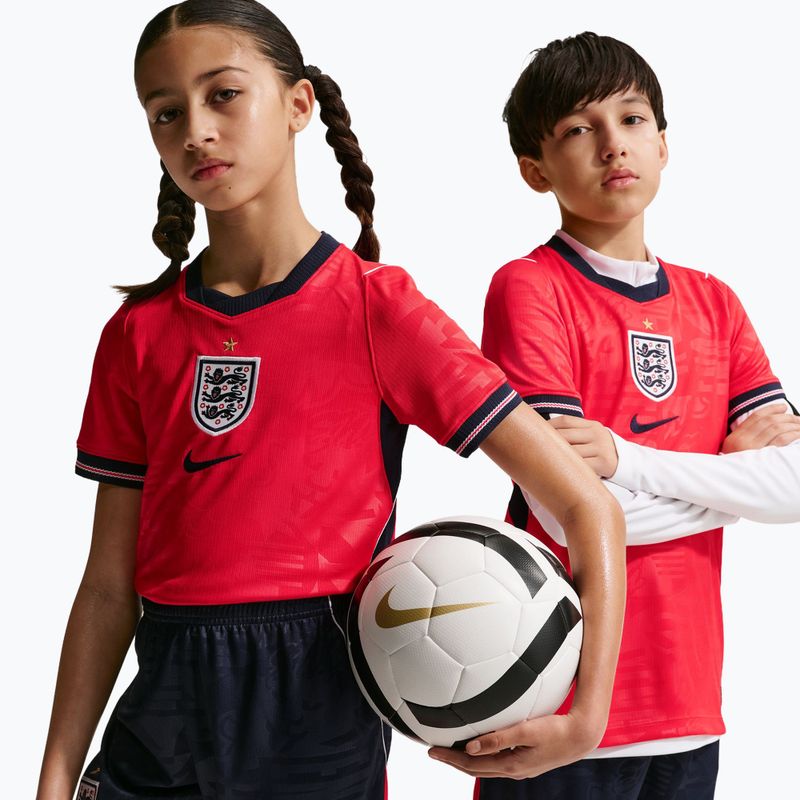 Maglietta da calcio per bambini Nike England 2026 Stadium Away speed red/obsidian/white/obsidian 4