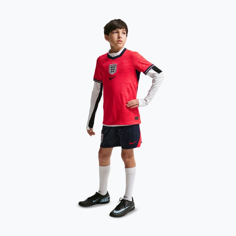 Maglietta da calcio per bambini Nike England 2026 Stadium Away speed red/obsidian/white/obsidian 6