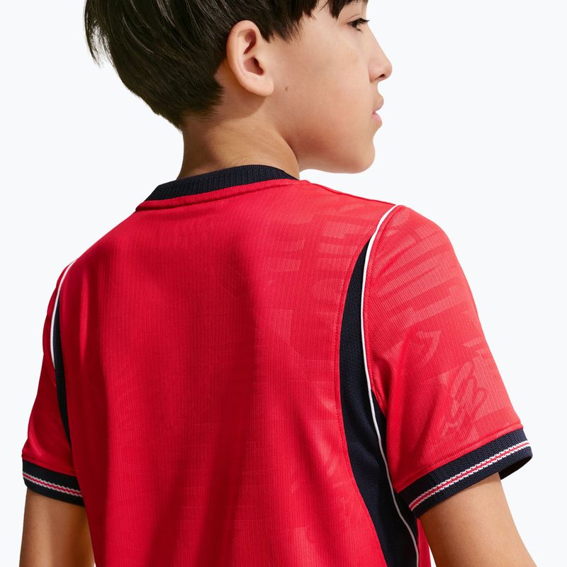 Maglietta da calcio per bambini Nike England 2026 Stadium Away speed red/obsidian/white/obsidian 10