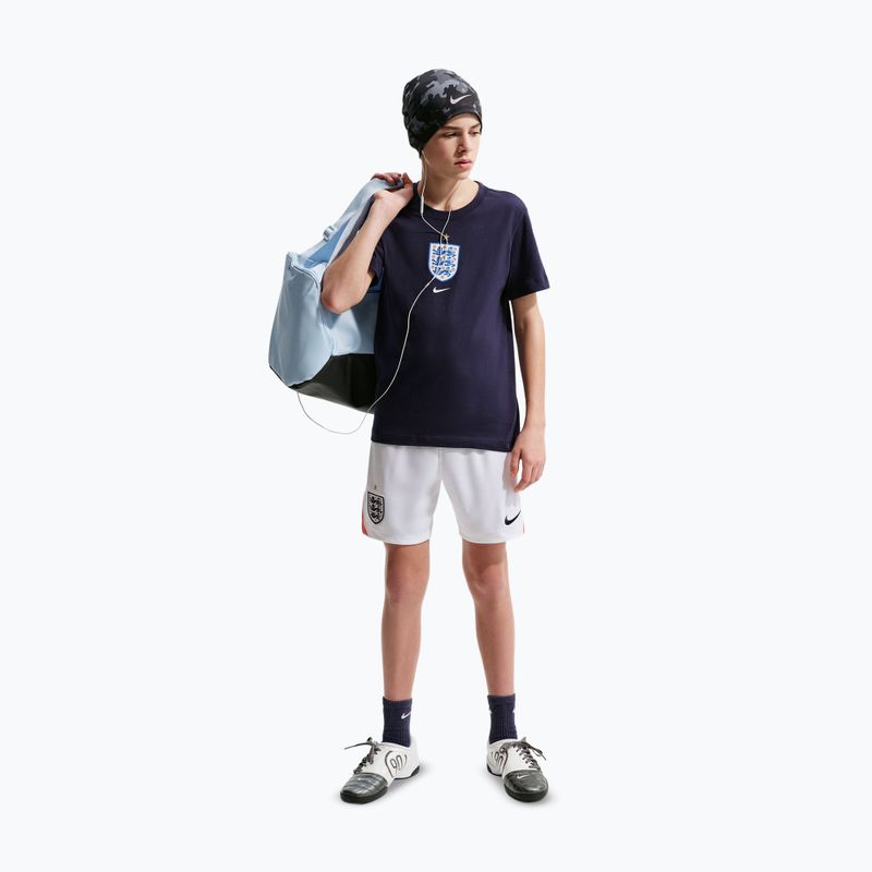 Pantaloncini da calcio per bambini Nike England 2026 Stadium Home white/speed red/obsidian/obsidian 2