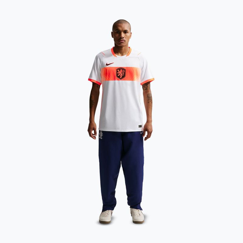 Maglietta da calcio da uomo Nike Netherlands 2026 Stadium Away white/hyper crimson/black 2