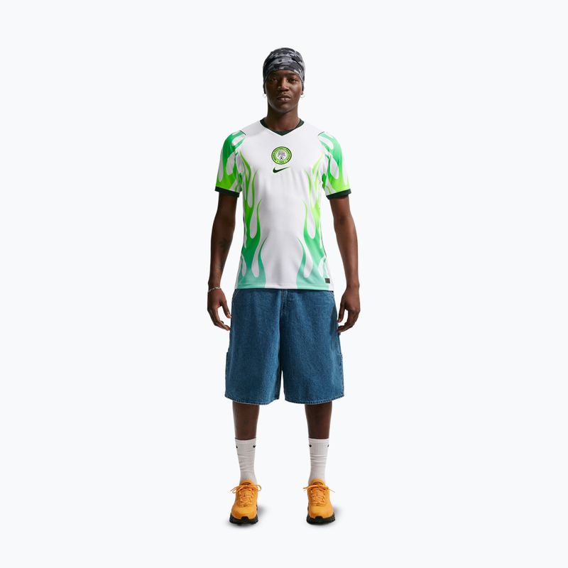 Maglietta da calcio da uomo Nike Nigeria 2026 Stadium Away white/green glow/black 2