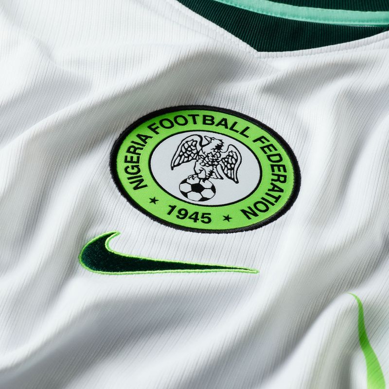 Maglietta da calcio da uomo Nike Nigeria 2026 Stadium Away white/green glow/black 9