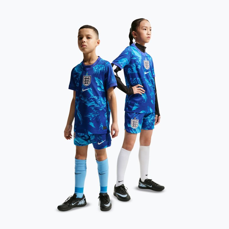 Pantaloncini da calcio per bambini Nike England 2026/27 Stadium Goalkeeper astronomy blue/black/white 2