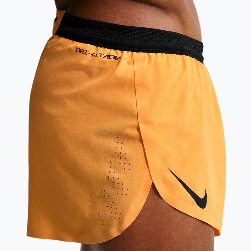 Pantaloncini da running uomo Nike AeroSwift Dri-Fit ADV laser orange/black 4