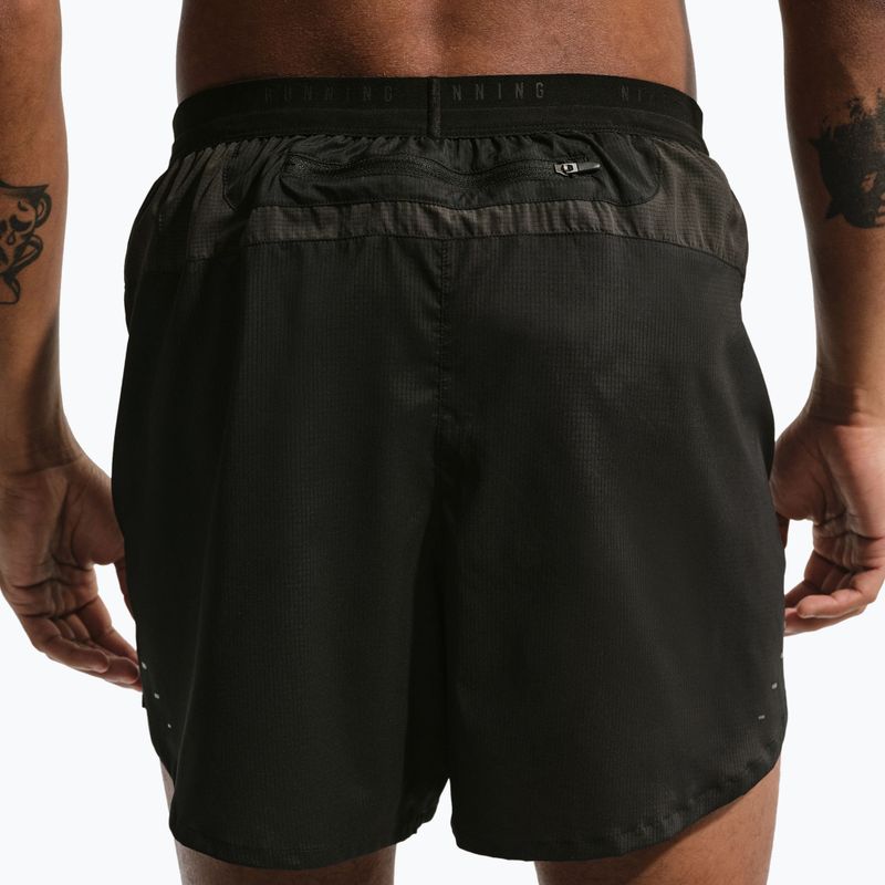 Pantaloncini da corsa da uomo Nike Stride Dri-Fit Brief-Lined 5" off noir/black/black 4