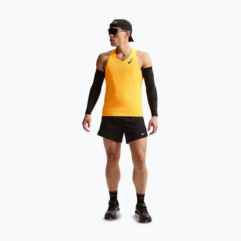 Maglia running uomo Nike AeroSwift Dri-Fit ADV laser orange/black 2