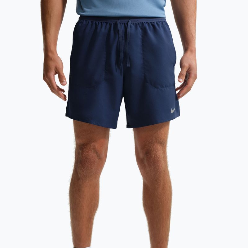 Pantaloncini da corsa da uomo Nike Stride Dri-Fit Brief-Lined 7" midnight navy