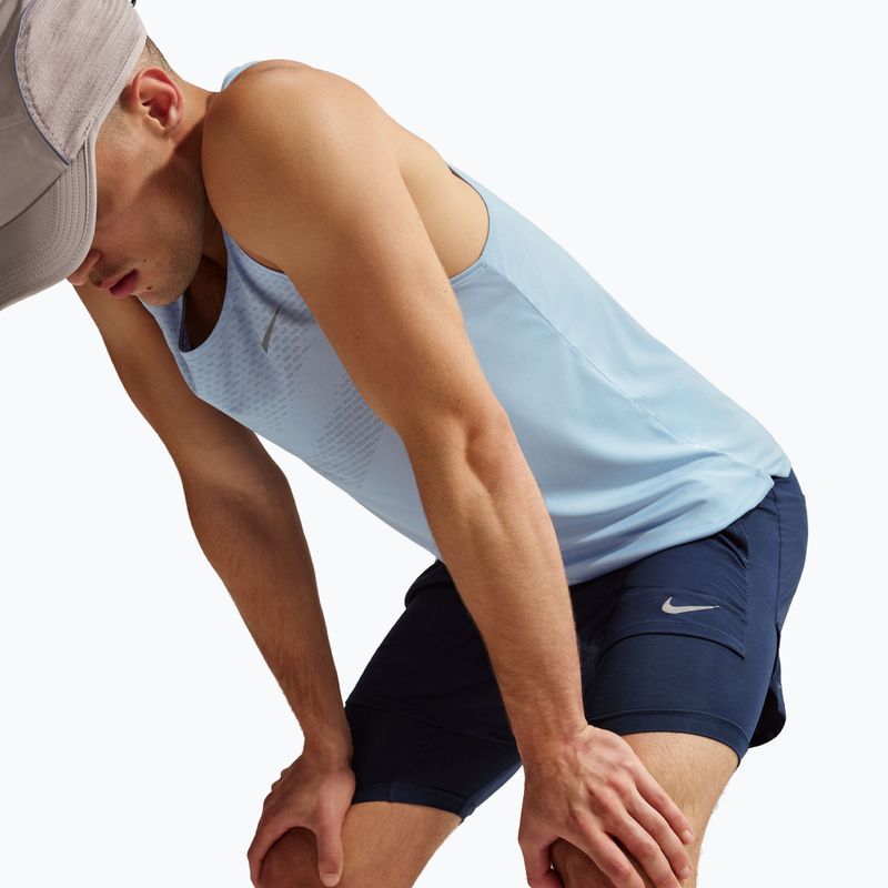 Pantaloncini running uomo Nike Stride Dri-Fit Hybrid 5" midnight navy 5