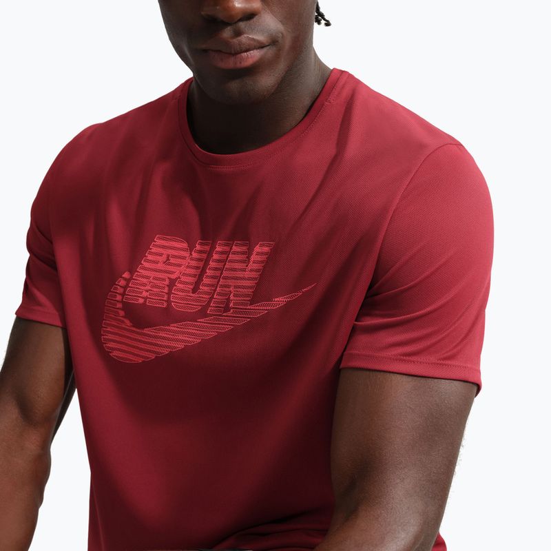 Maglia running uomo Nike Miler Dri-Fit UV team crimson/light crimson 4