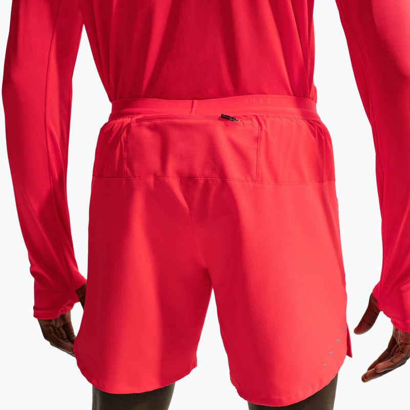 Pantaloncini da running da uomo Nike Stride Dri-Fit Brief-Lined 7" light crimson 4