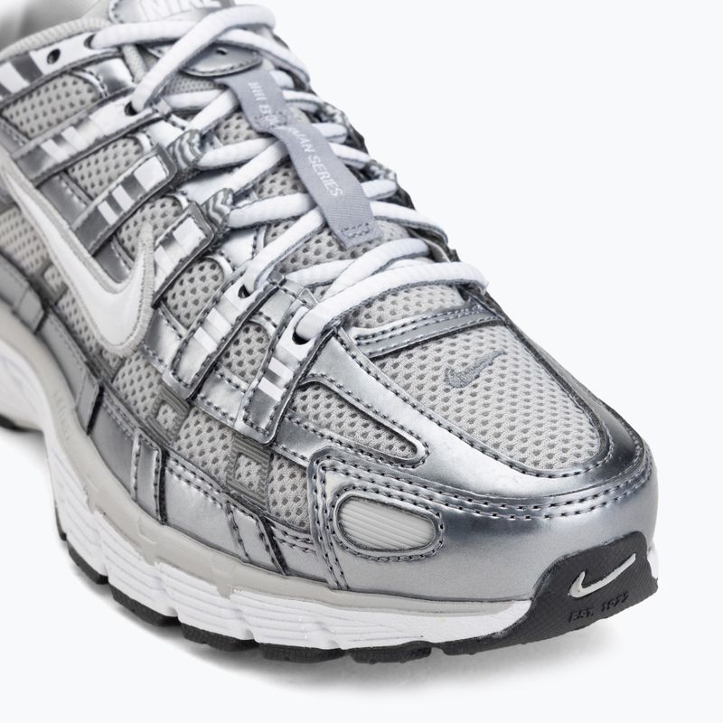 Scarpe da donna Nike P-6000 grey fog/metallic cool grey/cool grey/white 7