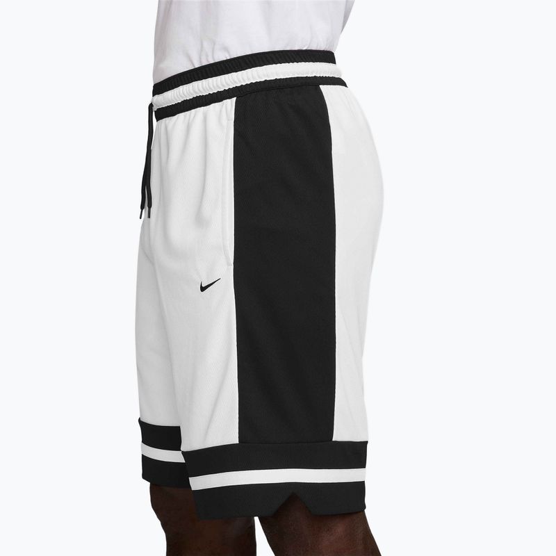 Pantaloncini da basket uomo Nike Dri-Fit Game Classic 10" white/black/white/black 3