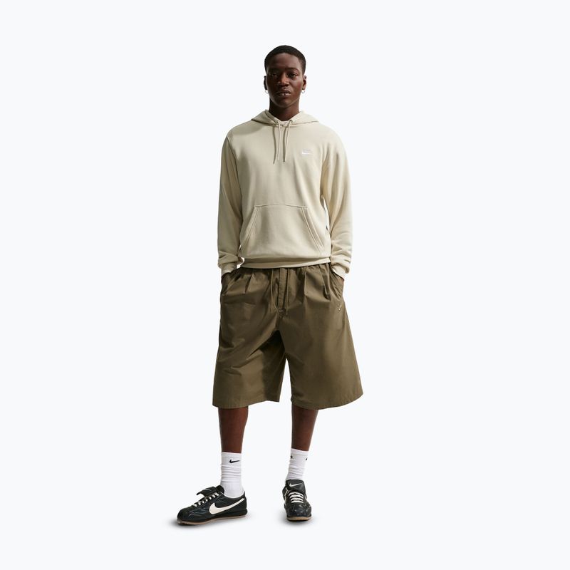 Felpa uomo Nike Club French Terry Pullover Hoodie light khaki/light khaki/white 2