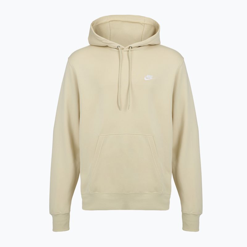 Felpa uomo Nike Club French Terry Pullover Hoodie light khaki/light khaki/white 6