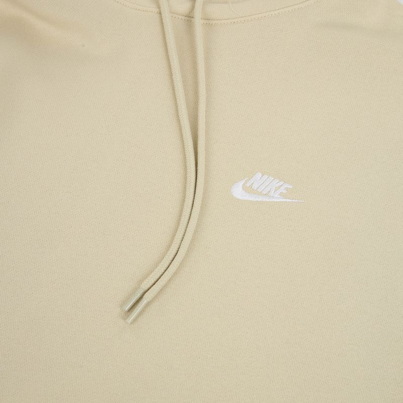 Felpa uomo Nike Club French Terry Pullover Hoodie light khaki/light khaki/white 8