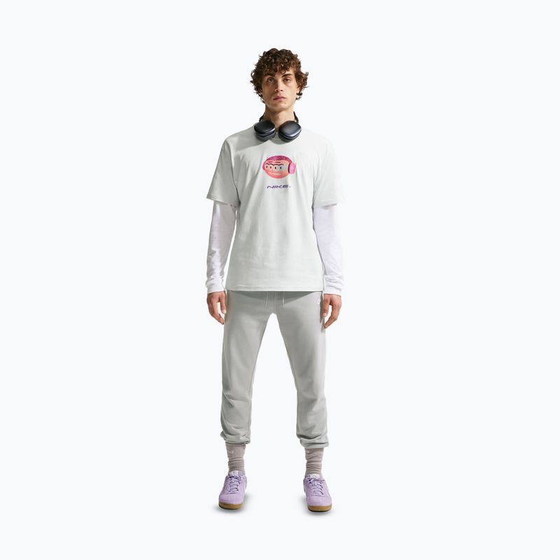 Pantaloni da uomo Nike Club French Terry Joggers light smoke grey/light smoke grey/white 2