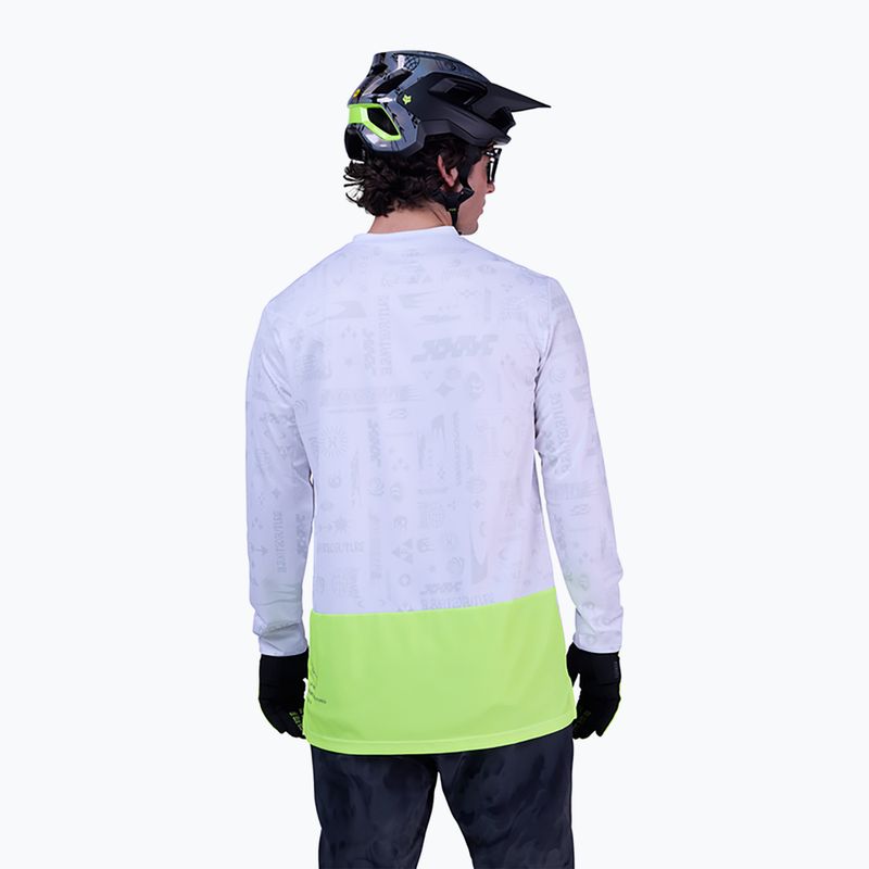 Maniche lunghe ciclismo uomo Fox Racing Ranger Lunar SE bianco 2